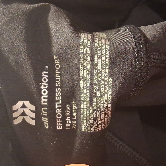 all In Motion Black Yoga Workout Pants Size Large - Picture 8 of 12